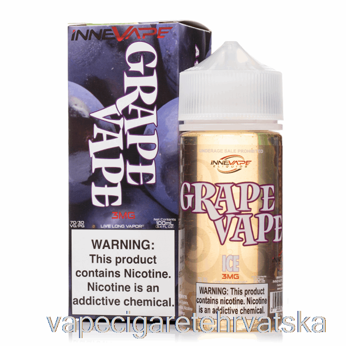 Vape Cigarete Grapevape Ice - Innevape E-tekućina - 100 Ml 3 Mg